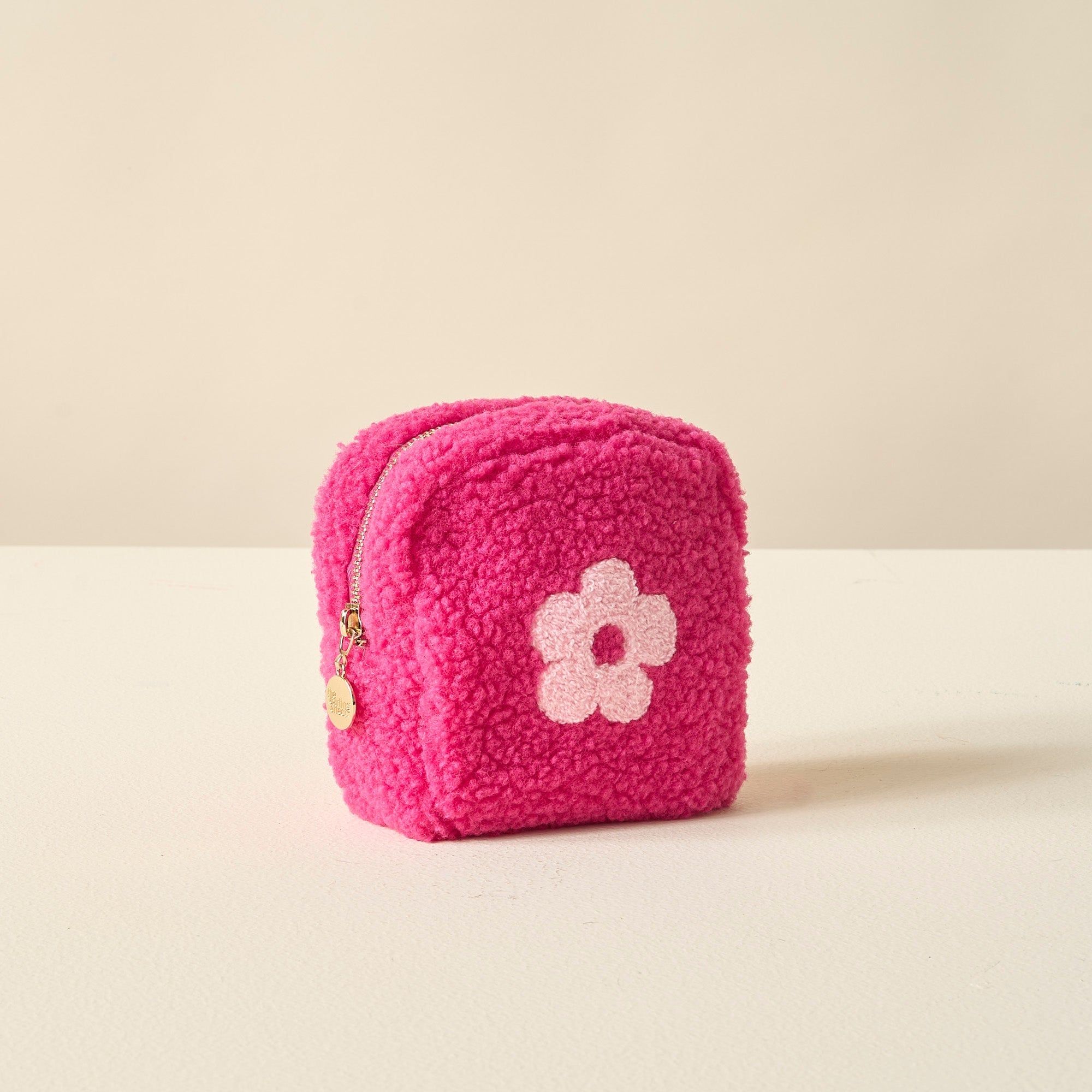 Square Flower Teddy Pouch