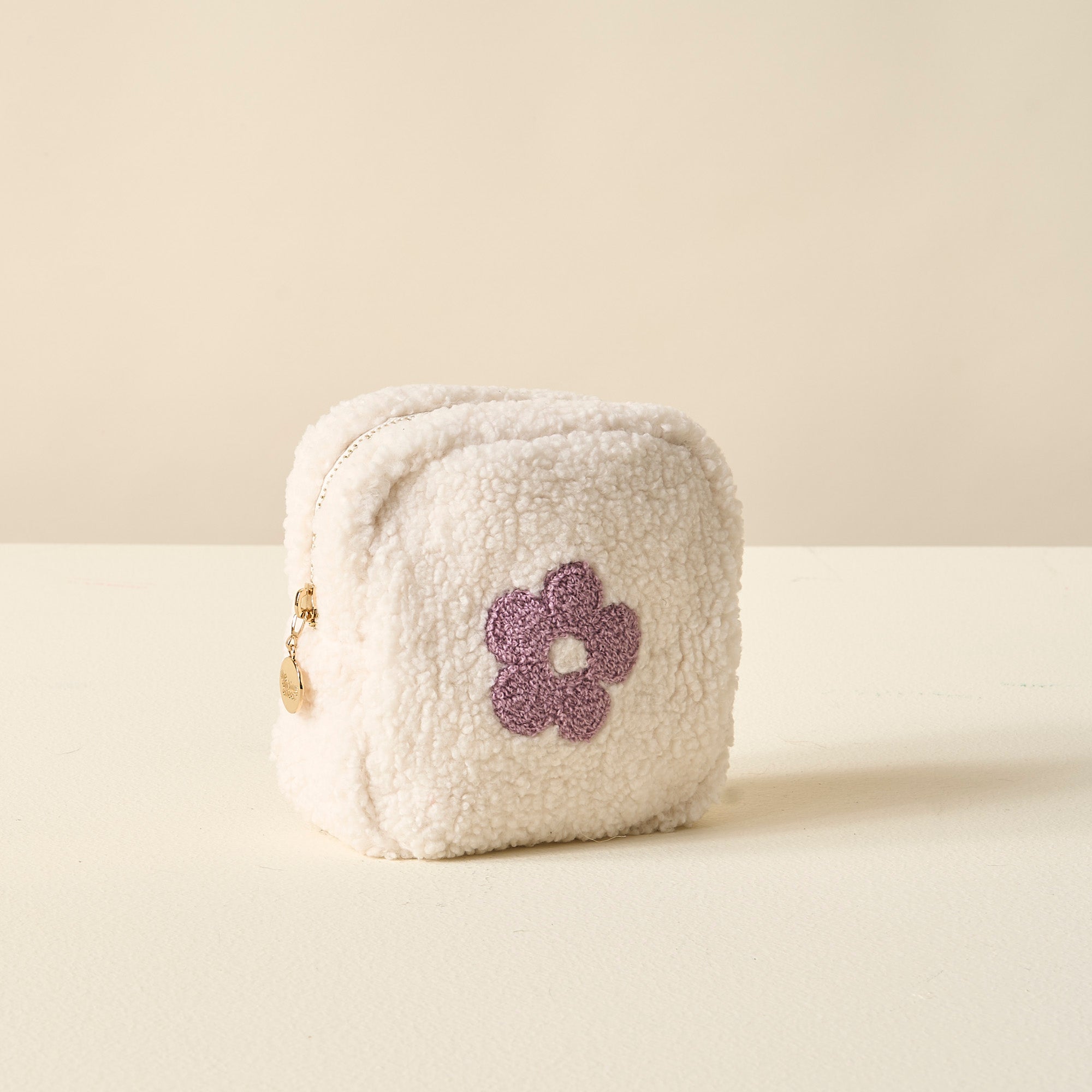 Square Flower Teddy Pouch