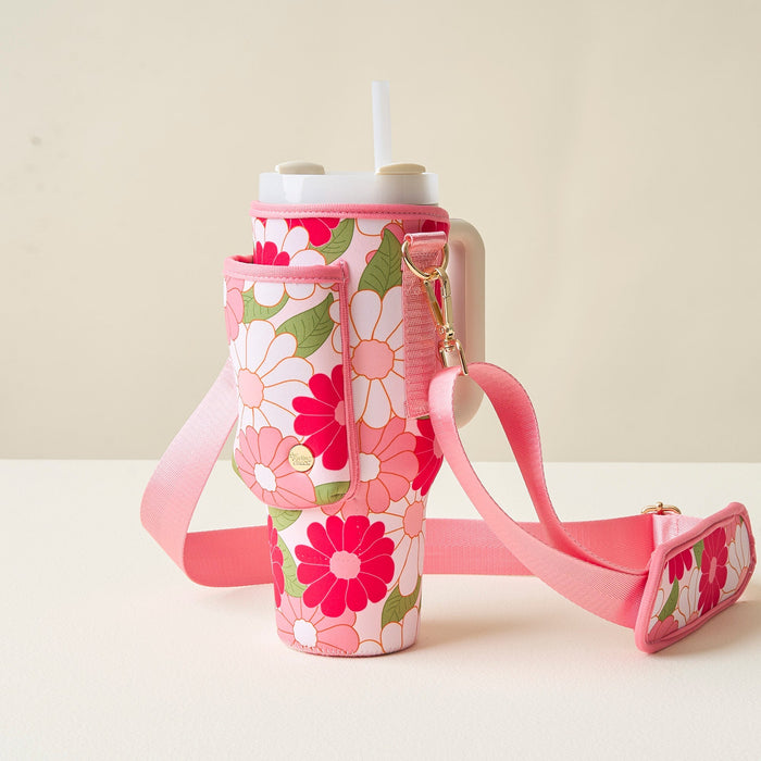 Daisy Craze Hot Pink Tumbler Sling Bag