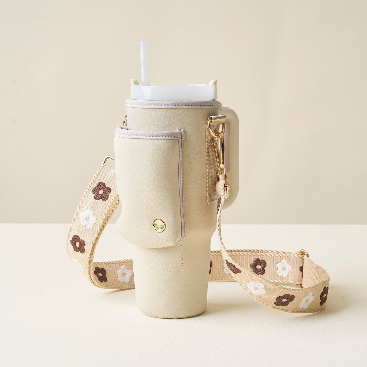 Tan Tumbler Sling Bag