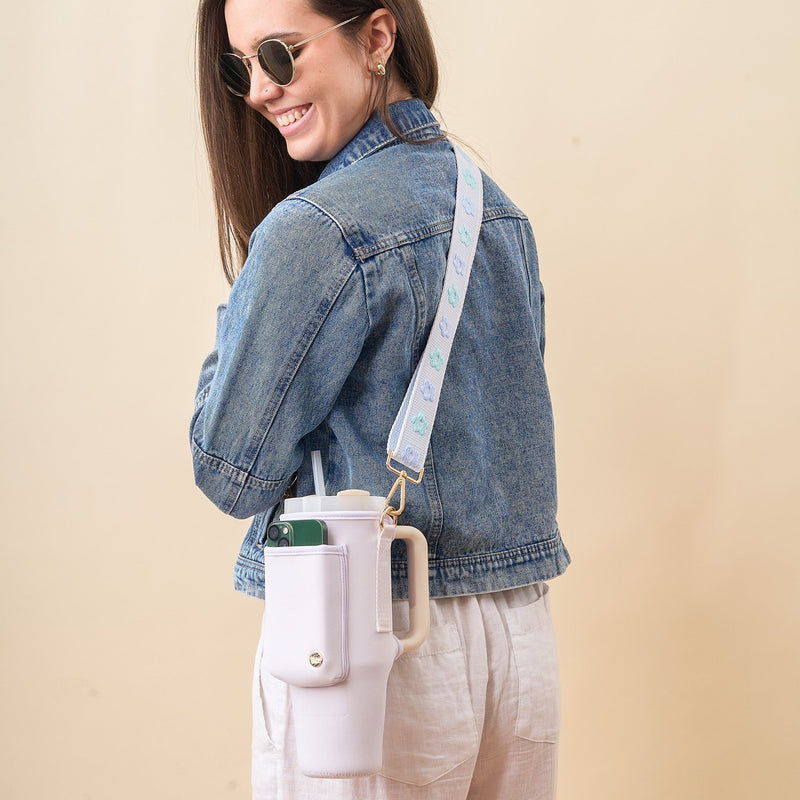 White Tumbler Sling Bag