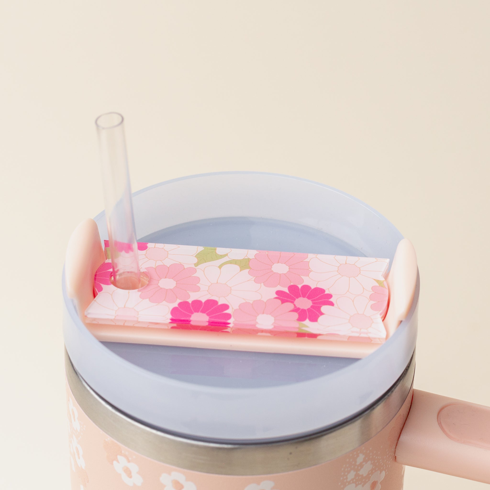 Daisy Craze Tumbler Lid Tag