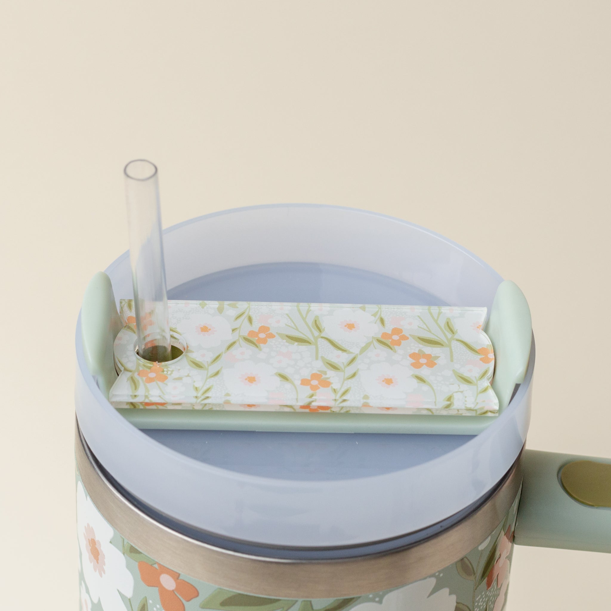 Floral Haven Tumbler Lid Tag