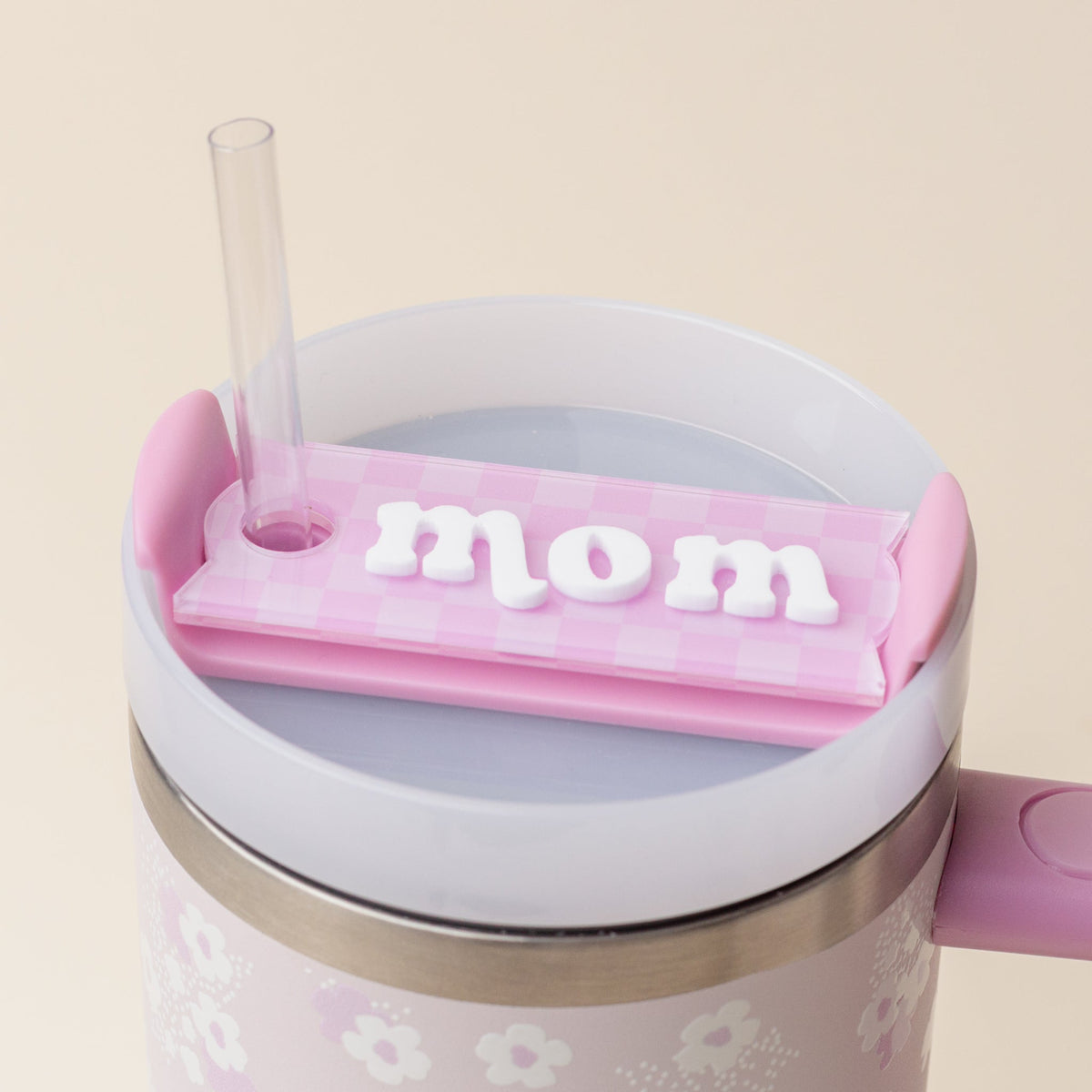 Mom Tumbler Lid Tag