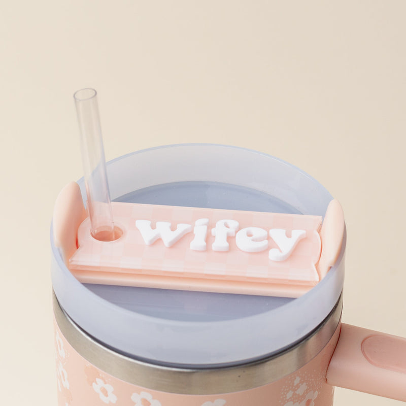 Wifey Tumbler Lid Tag