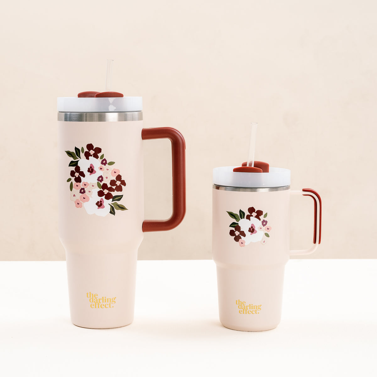 Buds & Blooms Blush 40 oz Take Me Everywhere Tumbler