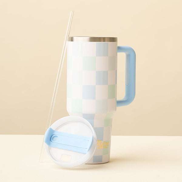 Blue Checker 40 oz Take Me Everywhere Tumbler