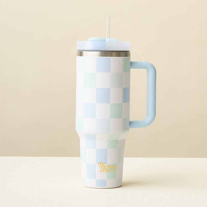 Blue Checker 40 oz Take Me Everywhere Tumbler