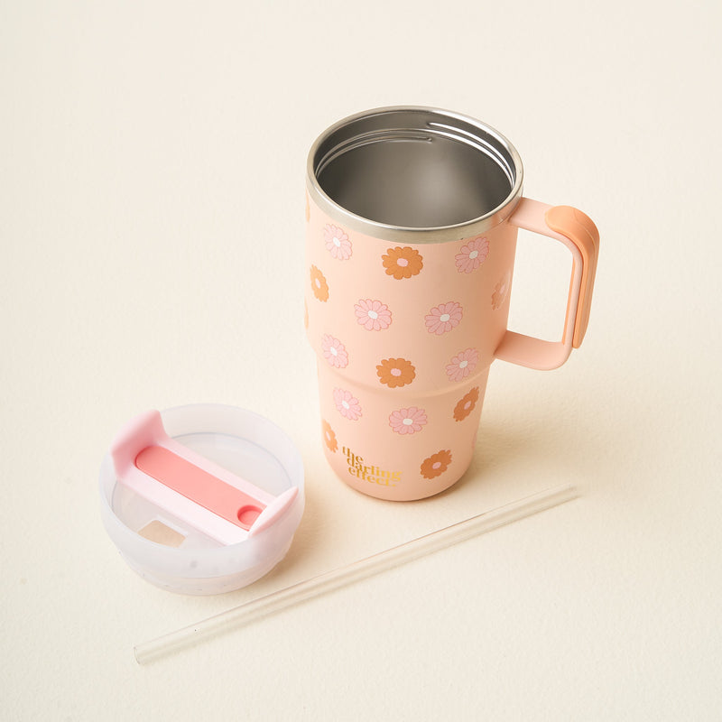 Darling Daisy Peach 20 oz Tumbler