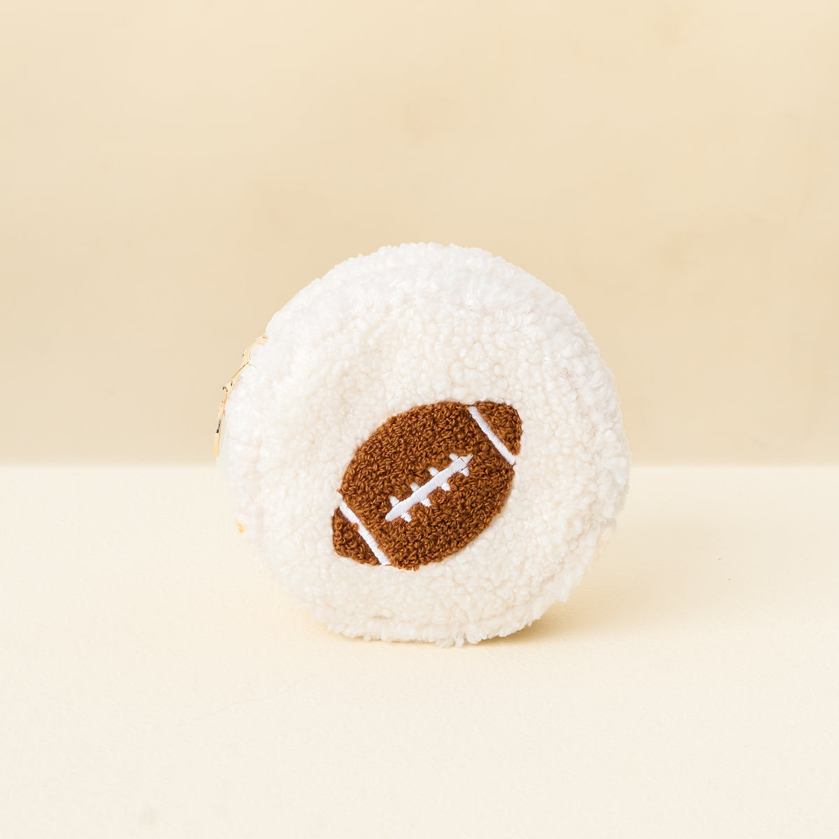 Game Day Football Circle Teddy Pouch