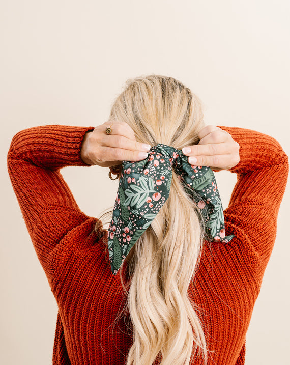 Holiday Hair Scarf with Scrunchie