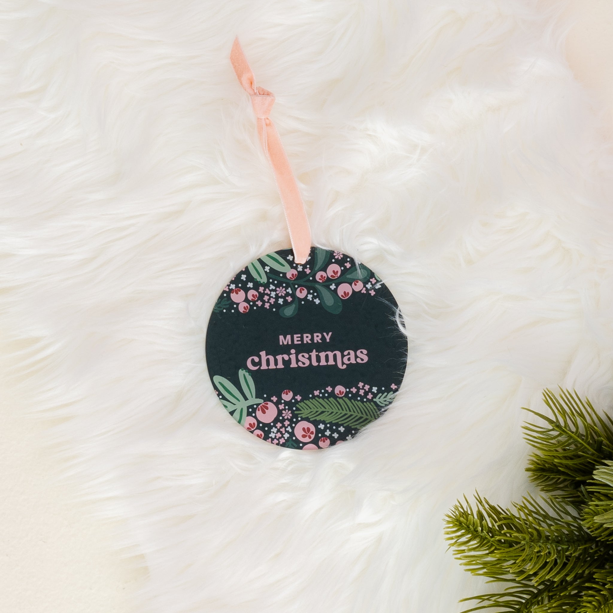 Holiday Tree Ornament - Merry Christmas