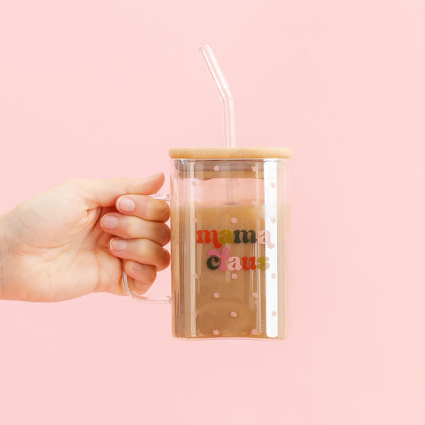 20 oz Square Glass Cup - More Coffee Please – The Darling Effect