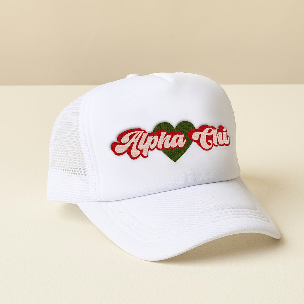 Sorority White Trucker Hat  - 19 Chapters Available!