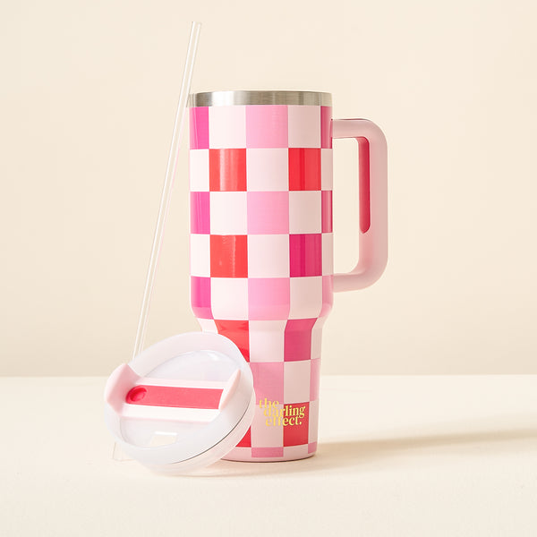 Sweetheart Checker 40 oz Take Me Everywhere Tumbler