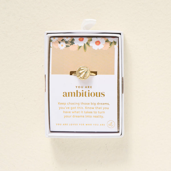 You Are Ambitious Adjustable Ring