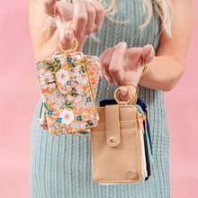 Load image into Gallery viewer, Keychain Card Wallet - Sweet Meadow Floral
