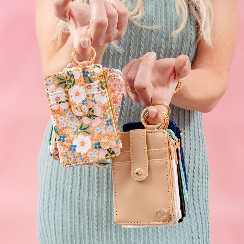 Keychain Card Wallet - Sweet Meadow Floral