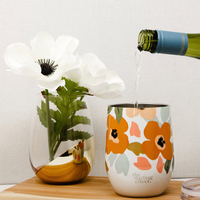 Wine Tumbler - Everlasting Blooms