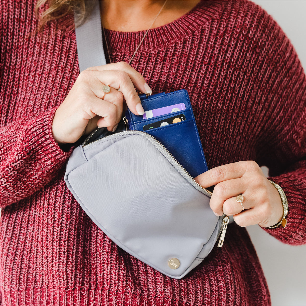 Slate Grey All You Need Belt Bag + Wallet