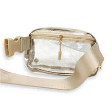 Load image into Gallery viewer, Clear Stadium All You Need Belt Bag - Black, Beige
