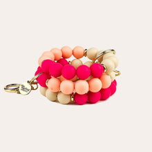 Load image into Gallery viewer, Hands-Free Silicone Keychain Wristlet - Sunkissed Peaches
