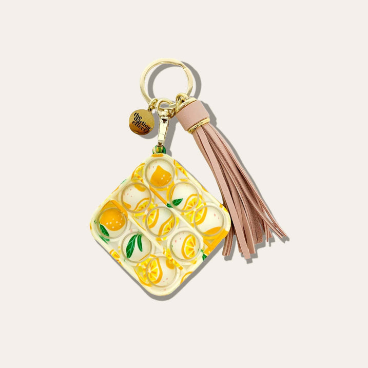 Lil' Poppy - Keychain Bubble Pop It Fidget Toy - Lemon