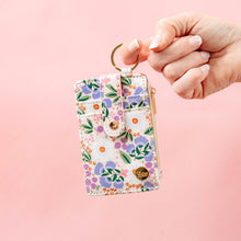 Load image into Gallery viewer, Keychain Card Wallet - Sweet Meadow Floral
