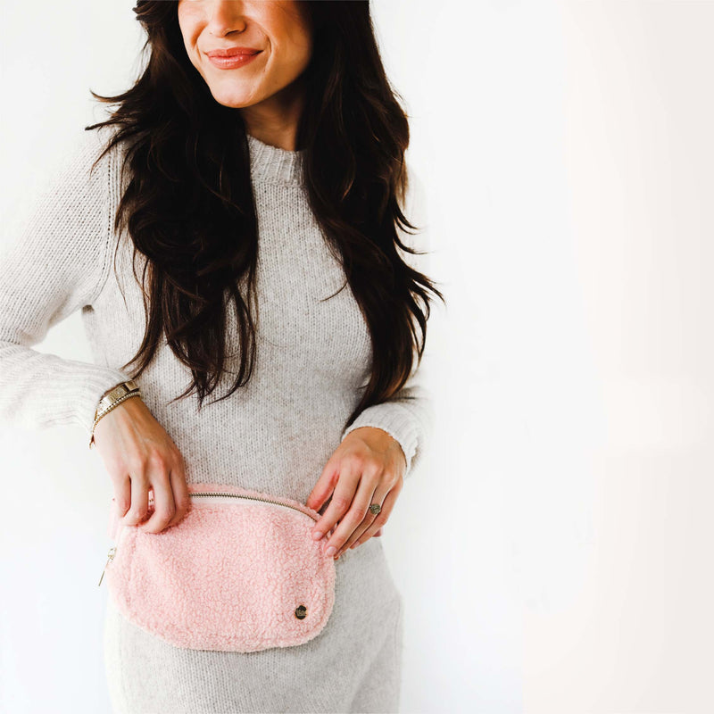 Cozy Blush All You Need Belt Bag