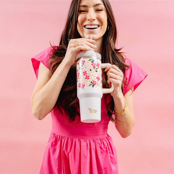 the darling effect 40 oz Tumbler with Handle - Insulated Stainless Steel  Mug Lid & Reusable Straw Wa…See more the darling effect 40 oz Tumbler with